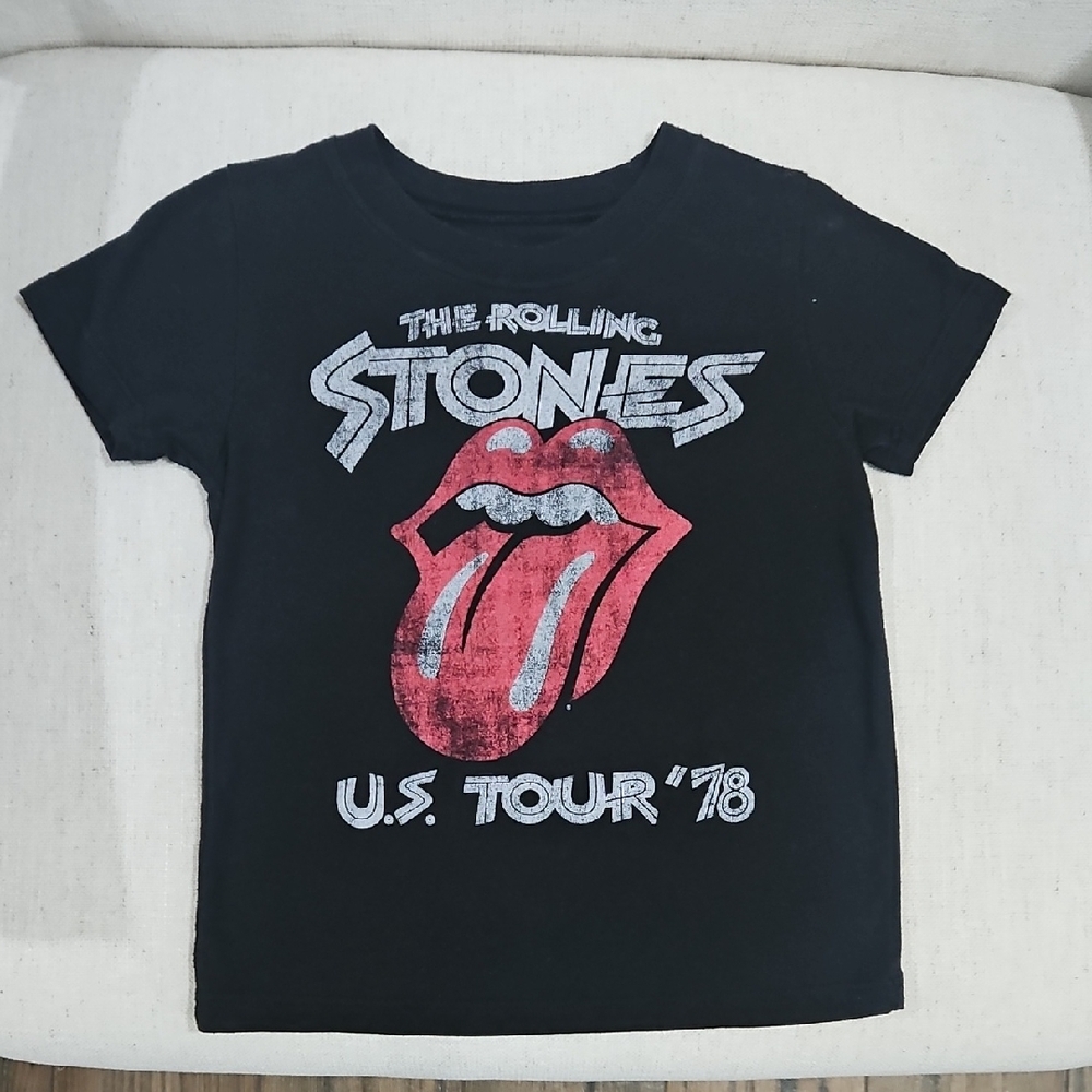 The Rolling Stones Kids Black and Red Tour Tee